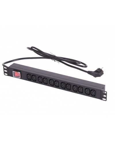 Блок электрических розеток 19 TLK TLK-RSA12-MTF-01-BK в Тюмени Блоки розеток Pintop.ru