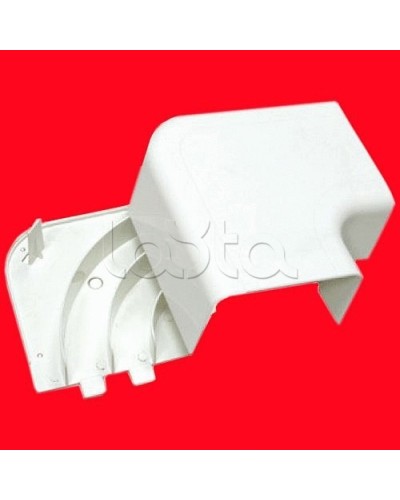 Угол плоский 100х55 с задней стенкой и разделителем для кабель-канала серии ARC-LAN, огнестойкость E15-E110 Экопласт 576311-E110 в Тюмени Аксессуары для кабель-канала Pintop.ru