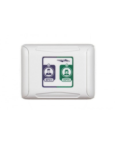 Кнопка присутствия/сброса и вызова врача Hostcall MP-434W2 в Тюмени Система оповещения и трансляции Hostcall Pintop.ru