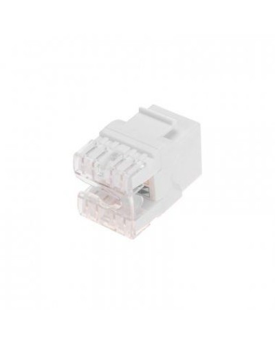 Модуль Keystone Jack RJ-45(8P8C), UTP неэкранированный, CAT 5e, тип 180 градусов, белый REXANT PRO 02-0060 в Тюмени Модули Keystone Pintop.ru