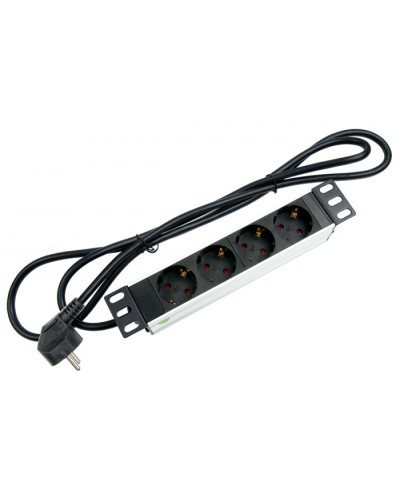 Блок евророзеток для 10 шкафов, горизонтальный, 4 розетки, 16 A Cabeus PDU-4P-2EU в Тюмени Блоки розеток Pintop.ru