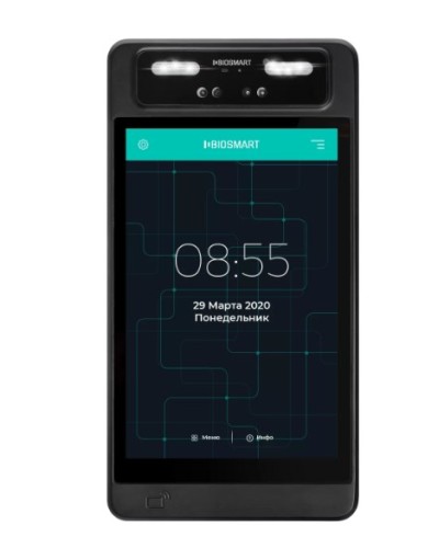 Терминал для биометрической идентификации по геометрии лица BioSmart QUASAR-MFR в Тюмени Контроллеры Pintop.ru