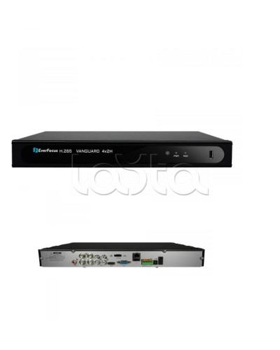 Видеорегистратор 4-канальный EverFocus VANGUARD II 4x2H в Тюмени Видеорегистраторы гибридные Pintop.ru
