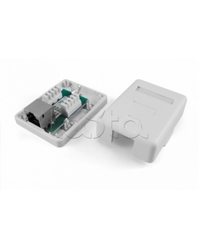 Розетка компьютерная RJ-45(8P8C) Hyperline SB1-1-8P8C-C5e-SH-WH в Тюмени Розетки компьютерные и телефонные Pintop.ru