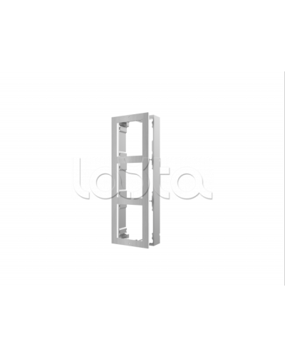 Рамка монтажная на 3 модуля Hikvision DS-KD-ACW3/S в Тюмени Аксессуары для IP домофонов Pintop.ru