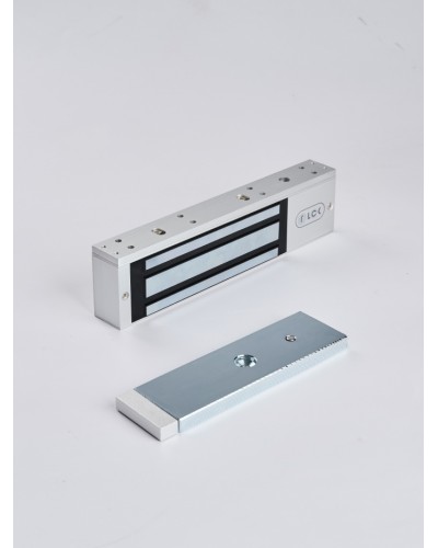 R-Lock RL-EM350-LSS - Электромагнитный замкок, 350кг, DC12/24B, цвет серебристый сатинированный алюминий RAL 7047, два датчика втроены в корпус замка: датчик Холла и магнито-контактный датчик в Тюмени Электромагнитные замки Pintop.ru