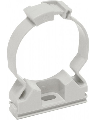 ELASTA Хомутный держатель CFC25 серый IEK (CTA10MP-CFC25-K41-100) в Тюмени Стяжки-хомуты Pintop.ru