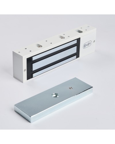 R-Lock RL-EM500-L0W - Электромагнитный замкок, 500кг, DC12/24B, цвет белый, RAL9016(белый) в Тюмени Электромагнитные замки Pintop.ru