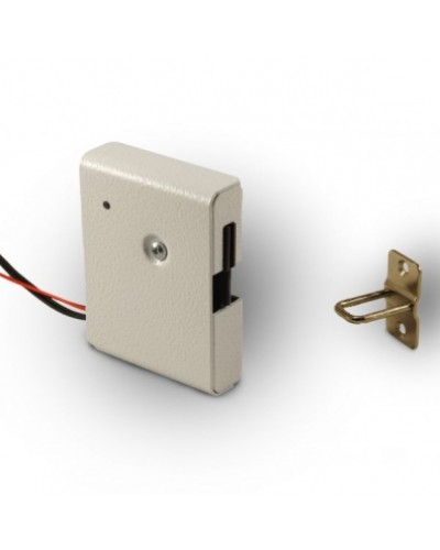 Замок электромеханический с толкателем и датчиком положения двери Promix-SM308.10.1 (белый) в Тюмени Электромеханические замки Pintop.ru