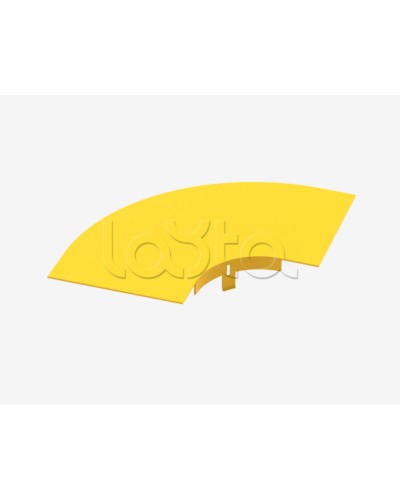 Крышка на горизонтальный изгиб на 90° Hyperline FBTR-120-ELB90CVR в Тюмени Аксессуары для лотков Pintop.ru