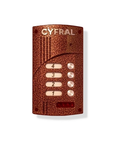 Малоабонентный блок вызова прямой адресации Цифрал M-4.1M в Тюмени Блоки вызова многоабонентные Pintop.ru