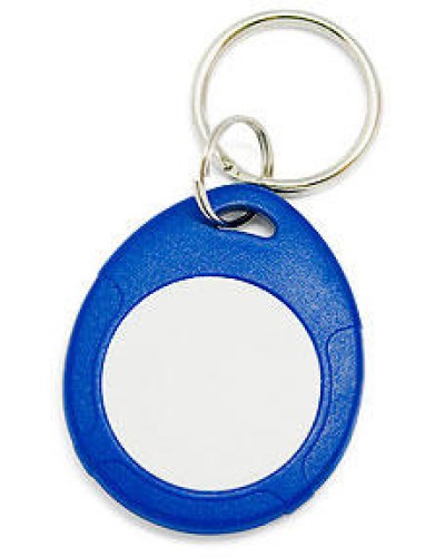 Брелок Mifare IronLogic IL-07 NFC, с кольцом, синий + белый в Тюмени Оптовые идентификаторы Pintop.ru