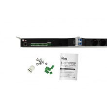 Блок силовых розеток с контроллером REM R-MC1-32-4x2S-2x3C13-2x2C19-A-1820-K