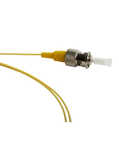 Пигтейл одномодовый оптический SM 9/125 (OS2), ST/UPC, 1 м, LSZH Hyperline FPT-B9-9-ST/UR-1M-LSZH-YL в Тюмени Пигтейлы Pintop.ru