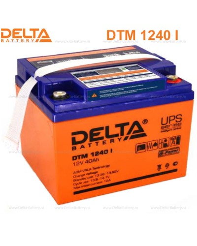Аккумулятор свинцово-кислотный Delta DTM 1240 I в Тюмени Электротехническое оборудование Pintop.ru
