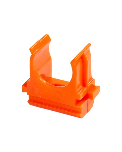 Крепёж-клипса для труб АБС-пластик оранжевая д32 (25шт/500шт уп/кор) Промрукав (PR13.0105) в Тюмени Держатели, клипсы, скобы Pintop.ru