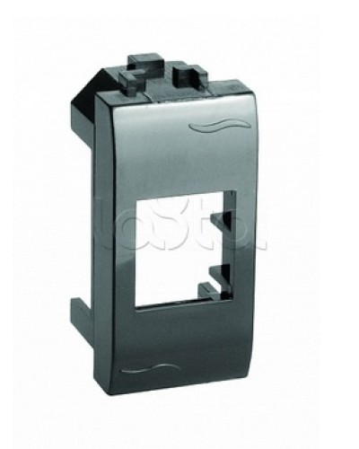 Адаптер для информационных разъемов Keystone, черный, 1мод. DKC (77607N) в Тюмени Аксессуары для стоек и шкафов Pintop.ru