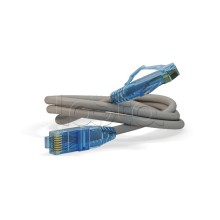 Патч-корд RJ45-RJ45, 4 пары, UTP, кат.6, LSZH (20м) Hyperline PC-LPM-UTP-RJ45-RJ45-C6-20M-LSZH-GY