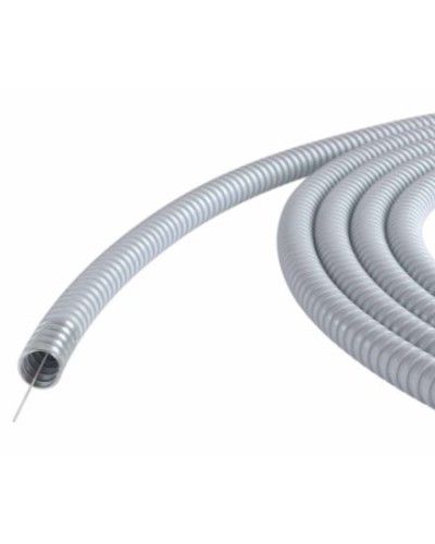 Металлорукав DN 15мм в ПВХ изоляции, Dвн 15,5 мм, Dнар 19,5, с протяжкой, 100 м, цвет серый DKC 6071R-015100P в Тюмени Металлорукав Pintop.ru