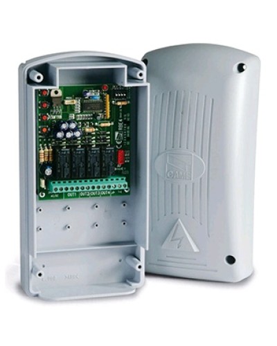 Внешний, двухчастотный, 4-канальный радиодекодер Came 806RV-0020 в Тюмени Запчасти для шлагбаумов и автоматики Pintop.ru