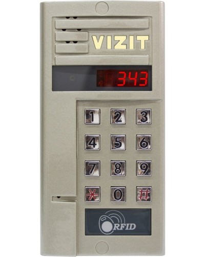 Блок вызова Vizit БВД-343FCPW в Тюмени Блоки вызова многоабонентные Pintop.ru