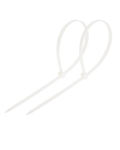 Хомут-стяжка нейлоновый 250x3.6 мм белый (100шт/уп) REXANT 07-0250 в Тюмени Стяжки-хомуты Pintop.ru