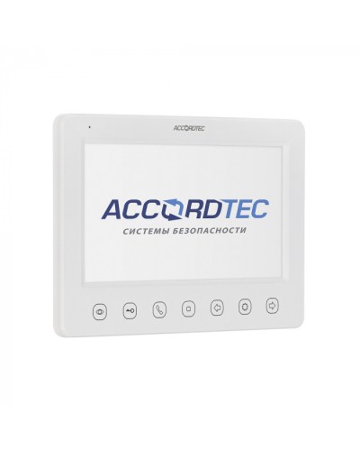 Монитор видеодомофон AccordTec AT-VD 751C/M/SD WH в Тюмени Абонентские IP устройства Pintop.ru