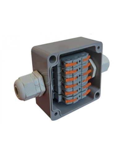 Коробка пылевлагонепроницаемая клеммная G366 А Wago АЯКС IP66/IP65, 82x80x55 Магнито-контакт в Тюмени Распределительные коробки Pintop.ru