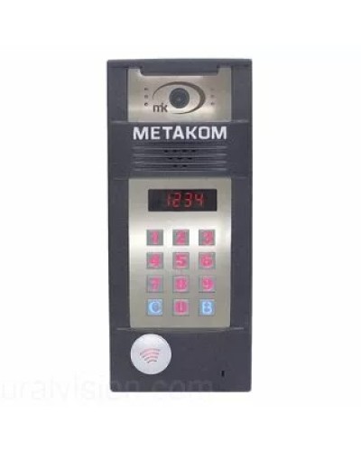 Многоабонентый антивандальный блок вызова со встроенной гибридной видеокамерой Метаком в Тюмени Блоки вызова многоабонентные Pintop.ru