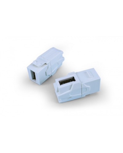 Вставка формата Keystone Jack Hyperline (KJ1-USB-VA3-WH) в Тюмени Кроссы оптические Pintop.ru