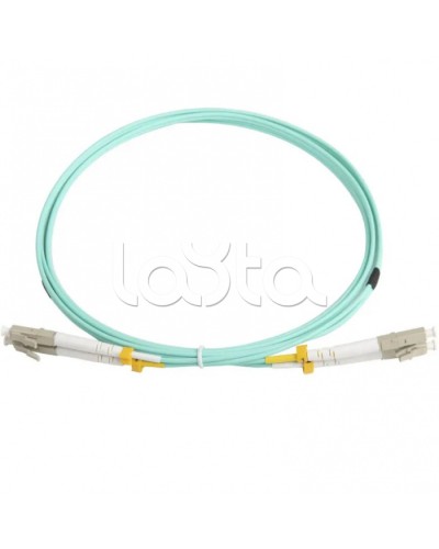 Патч-корд волоконно-оптический MM 50/125(OM3), LC-LC, duplex, LSZH, 2 м Hyperline FC-D2-503-LC/PR-LC/PR-H-2M-LSZH-AQ (FC-503-LC-LC-10G-2M) в Тюмени Патч-корды оптические Pintop.ru