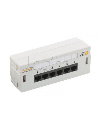 Патч-панель 19, 6xRJ45 NIKOMAX (NMC-WP06UE2-GY) в Тюмени Патч панель Pintop.ru