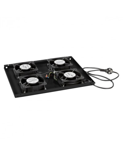 Панель вентиляционная с 4 вентиляторами Cabeus TRAY-60-BK в Тюмени Вентиляторные модули Pintop.ru