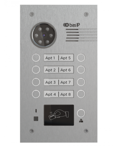 Вызывная панель BAS-IP BA-08MD SILVER в Тюмени Вызывные видеопанели малоабонентные Pintop.ru