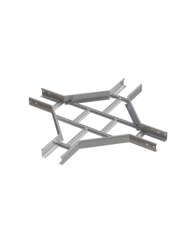 Х-разветвитель лестничный 80х100х1,5 мм HD N КМ-профиль (LXD80-100-1.5 HD N) в Тюмени Аксессуары для лотков Pintop.ru