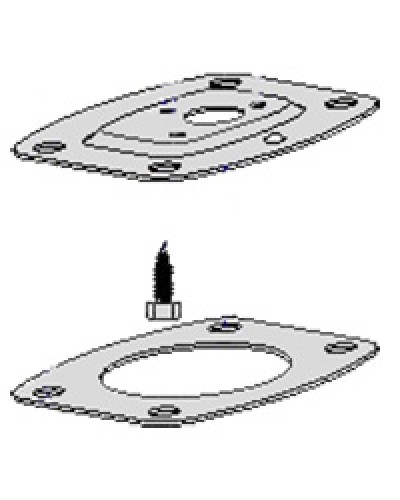 Монтажное основание стойки с анкерами DIR-L DIR-LNCame 119RIR146 в Тюмени Запчасти для шлагбаумов и автоматики Pintop.ru