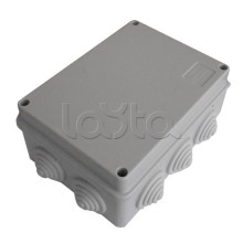 JBS150 Коробка огн E110, о/п 150х110х70, без галогена,10 вых,IP55,6P,(0,15-2,5мм2) серый Экопласт (43069HF-GR)