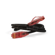 Патч-корд RJ45-RJ45, 4 пары, UTP, кат.5е, LSZH (0.5м) Hyperline PC-LPM-UTP-RJ45-RJ45-C5e-0.5M-LSZH-BK