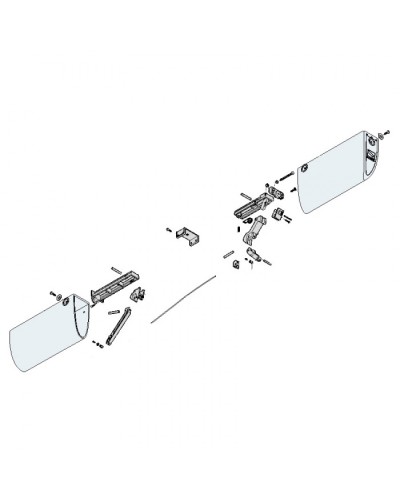 Механизм нижний профиля DF Came 119RIR228 в Тюмени Запчасти для шлагбаумов и автоматики Pintop.ru