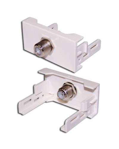 Вставка Mosaic 22.5x45 с RF-адаптером F-81, белая LANMASTER (LAN-WA-LP-RF-WH) в Тюмени Коннекторы и разъемы Pintop.ru