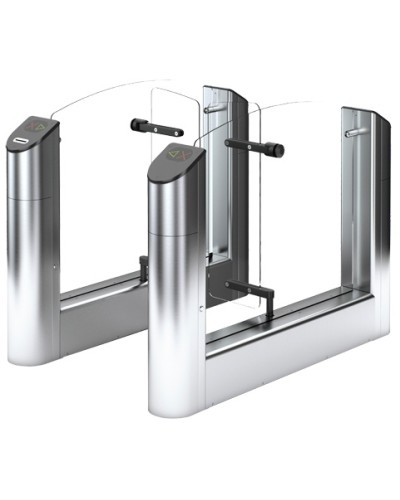 Гибрид центрального модуля турникета с картоприемником с высокими створками Oxgard Praktika T-04-GCMТК-2R-660/900 (Mifare) в Тюмени Турникеты Pintop.ru