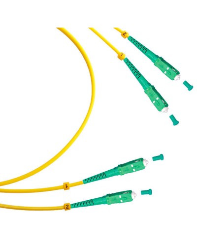 Шнур оптический duplex SC/APC-SC/APC 9/125 sm 2м LSZH Cabeus FOP(d)-9-SC/APC-SC/APC-2m в Тюмени Патч-корды оптические Pintop.ru