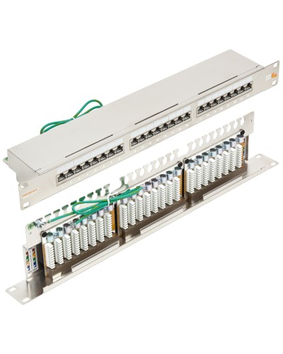 Патч-панель 19, 1U, 24xRJ45 кат.6А NIKOMAX NMC-RP24SA2-1U-MT в Тюмени Патч панель Pintop.ru