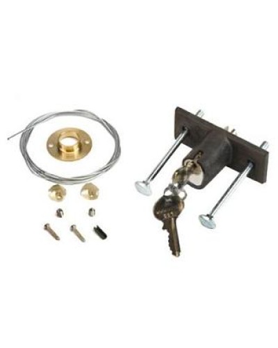 Замок дистанционной разблокировки потолочного привода с ключом №1 Faac 424591001 в Тюмени Запчасти для шлагбаумов и автоматики Pintop.ru