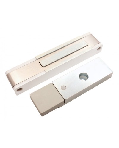 Электромагнитный замок с датчиком состояния двери ALeko ALM-150P (12В белый) в Тюмени Электромагнитные замки Pintop.ru