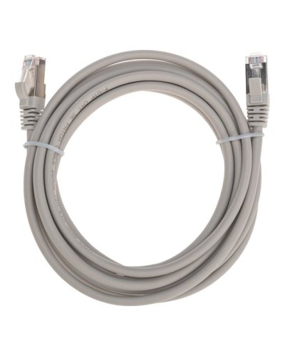Патч-корд F/UTP, CAT 5e, RJ45-RJ45, 26AWG, LSZH, серый, 3м REXANT 02-0110-3 в Тюмени Патчкорды (медные) Pintop.ru