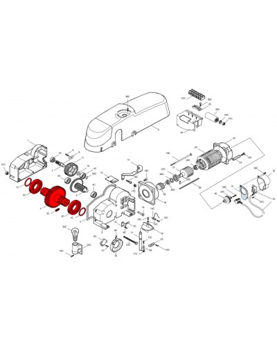 Электродвигатель E450 Came 119RIE139 в Тюмени Запчасти для шлагбаумов и автоматики Pintop.ru