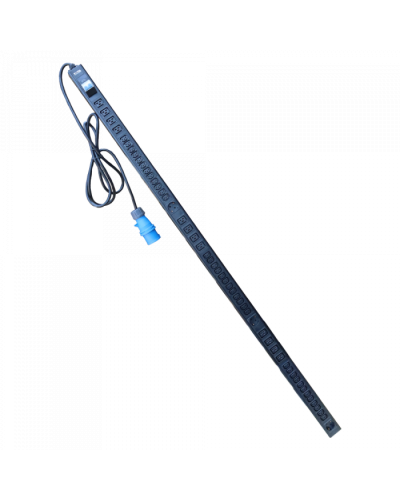 Блок розеток верт. 32A / 250V, 12xC19 + 36xC13 + 3xSchuko, шнур 3 метра, IEC309 TWT (TWT-PDV-12x36x3S-32A) в Тюмени Блоки розеток Pintop.ru