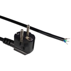 Кабель питания с вилкой Schuko 3 м Hyperline PWC-SHM-OE-3.0-BK