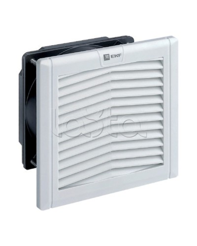 Вентилятор с фильтром 102 м³/ч 176x176 мм 220В IP54 EKF PROxima (FAN102F) в Тюмени Аксессуары для стоек и шкафов Pintop.ru